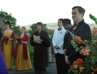 022a-Wedding Day - The Wedding Party Awaits the Bride 09-18-2005.JPG